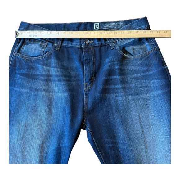 Marc Ecko Jeans Mens Boot 36X34 Cut N Sew Denim Boot Cut Thick Stitch - Picture 6 of 10